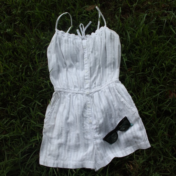 Mossimo Supply Co. Pants - Mossimo White Romper
